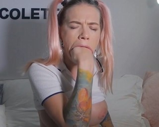 Extreme dildo swallowing throat whore play