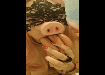 Self humiliation slut eat sausage with toilet water